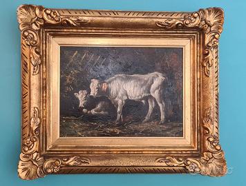Quadro scena agreste inizio XX secolo