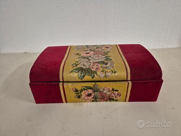 SCATOLA PORTAOGGETTI IN TESSUTO VINTAGE 51 X 31