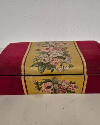 SCATOLA PORTAOGGETTI IN TESSUTO VINTAGE 51 X 31