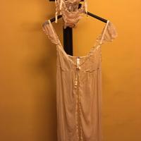 Babydoll rosa antico con mutandina