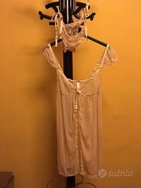 Babydoll rosa antico con mutandina