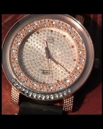 vistoso orologio donna 47 mm in similoro rosa