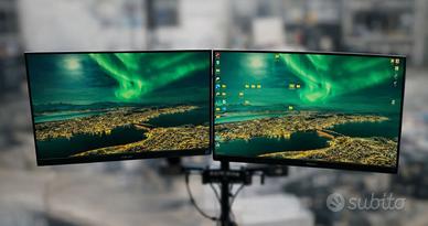 Coppia Monitor 32 + 27" + Staffa