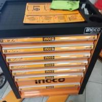carrello attrezzi ingco 328 pz 6 cassetti pieni 