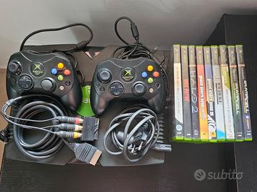 Xbox classics + 2 pad e 10 giochi testati