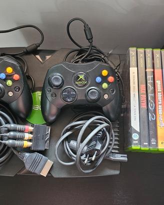 Xbox classics + 2 pad e 10 giochi testati