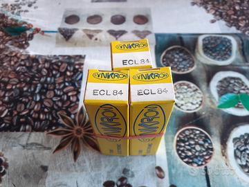 3 valvole ECL84 per radio d'epoca