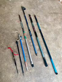Canne da pesca (4) + portacanne