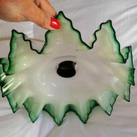 3 Lampadari Antichi Art Decò Frisè 26x10CM 