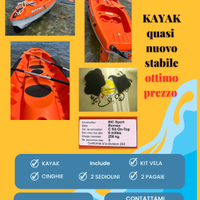 Kayak Big Sport Borneo a soli 550 euro come nuovo