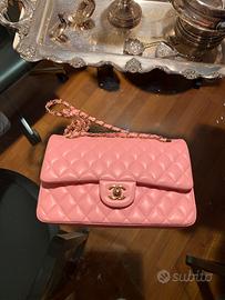 Borsa Chanel in pelle rosa