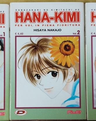 Manga Hana-Kimi vol. 1-5; 7-9 Serie Incompleta