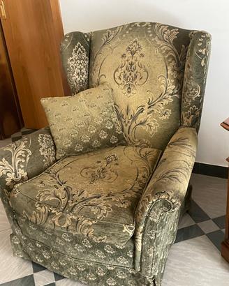 poltrona bergère Con orecchie antiquariato