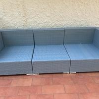 Divanetti BIZZOTTO in Rattan da esterno azzurri