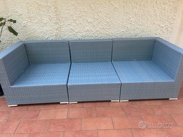 Divanetti BIZZOTTO in Rattan da esterno azzurri