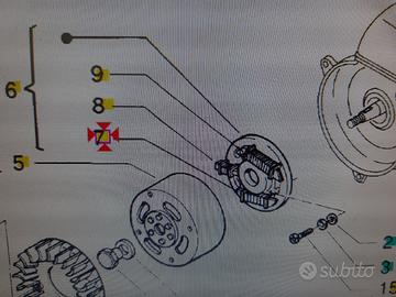 Bobina piaggio scatto