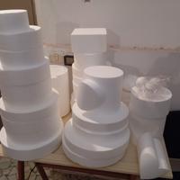 Set basi torte in polistirolo 