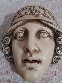 Maschera greca in gesso Diana