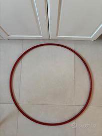 Cerchio Ginnastica Ritmica 88 cm rosso glitterato