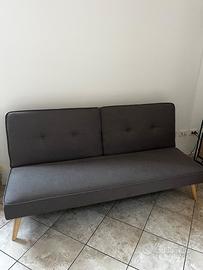 Divano reclinabile trasformabile in letto singolo