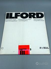 10 fogli carta fotografica ilfordilfospeed 24x30 3