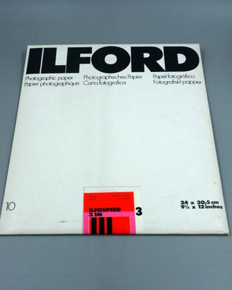 10 fogli carta fotografica ilfordilfospeed 24x30 3