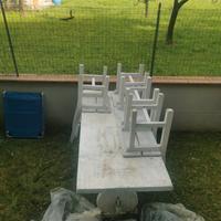 tavolo e 6 sedie legno massello