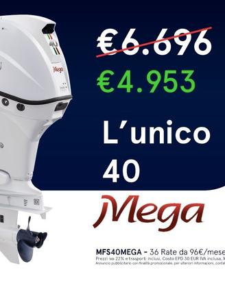 Motore Fuoribordo Tohatsu MFS40 Mega