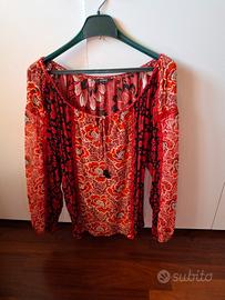blusa Desigual taglia S con fiori