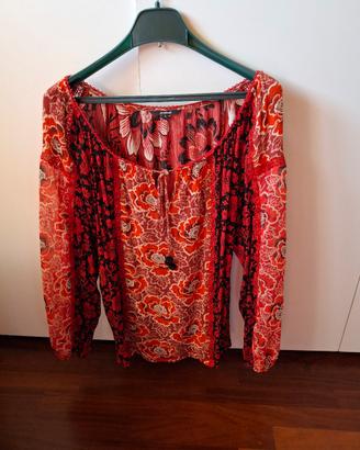 blusa Desigual taglia S con fiori
