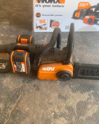 Motosega elettrica Wokx con batterie 40 volt incl.