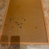 Bacheca sughero con cornice