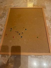 Bacheca sughero con cornice