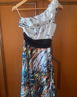 Vestito Monospalla Elegante Nemo Fantasia Astratta