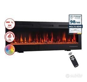 Camino elettrico effetto fiamma 3D