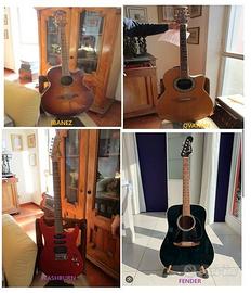 ibanez ovation washburn fender + amplificatore