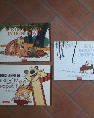 3 volumi di fumetti CALVIN AND HOBBES