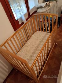 lettino marca Pali completo di materasso 