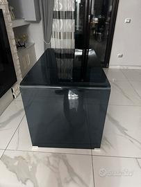 Scrivania in vetro temperato fumè