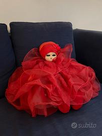 Bambola in tessuto e voile