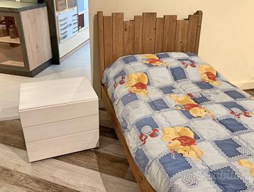 letto barrique con comodino