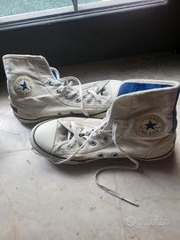 converse all star alte beige e blu
