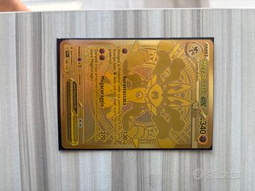 Carta pokemon rara gold