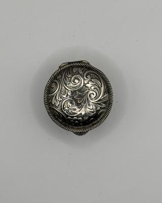Scatolina Portapillole Argento 800 Rara