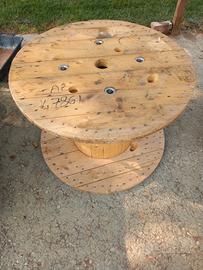 bobina legno per tavolo vintage modernariato