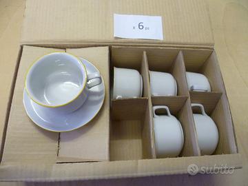 Tazze caffè/te ceramica 6 pezzi Tognana vintage