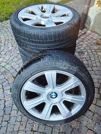 cerchi da 17 con gomme usate BMW 320 anno 2002