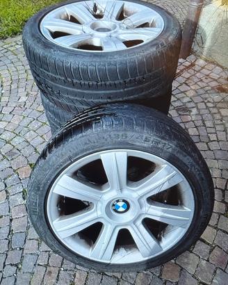 cerchi da 17 con gomme usate BMW 320 anno 2002
