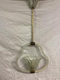 Lampadario anni 50 in vetro di murano