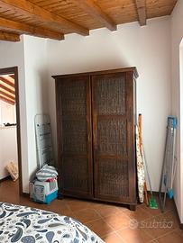 Armadio e struttuta letto matrimoniale